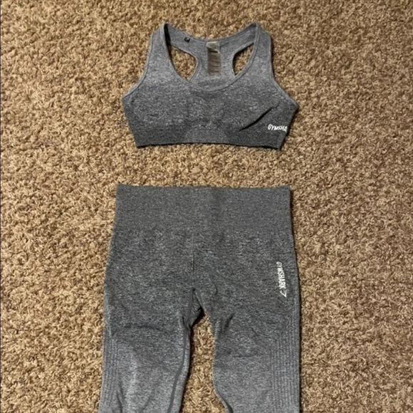 Gymshark Pants - Gymshark gray ombre bra leggings Medium